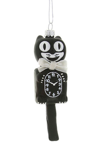 Retro Cat Clock-Black