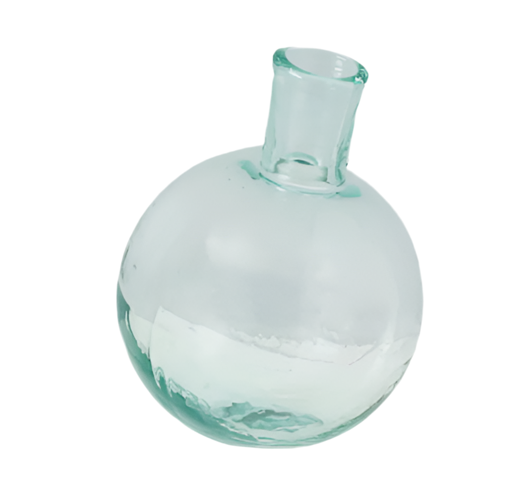 Sphere bud vase clear
