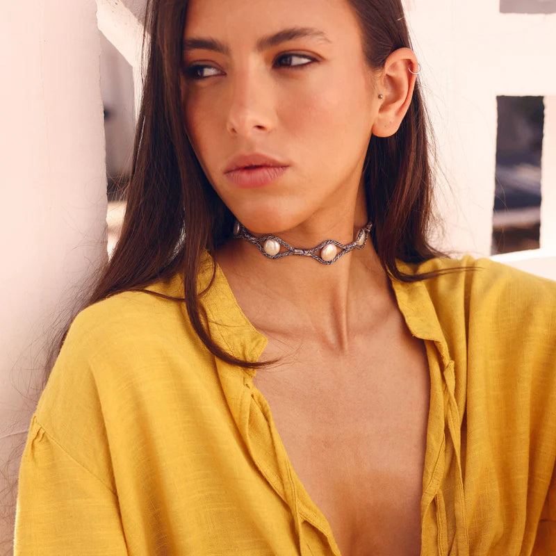 Aynara nº1 Choker (Peach Royal Purple)