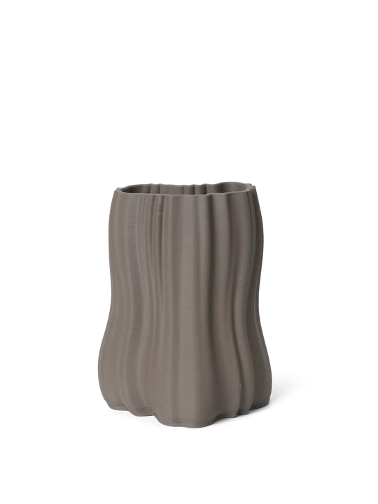 Moire Vase - H20 - Anthracite