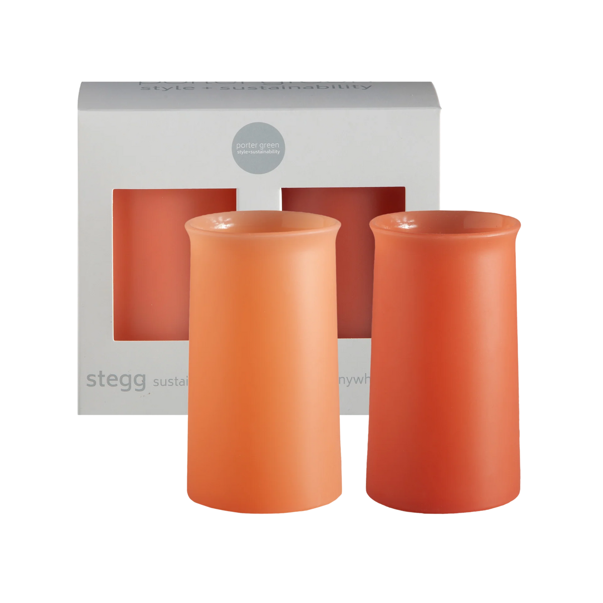 Terra + Peach Stegg Highball Glasses
