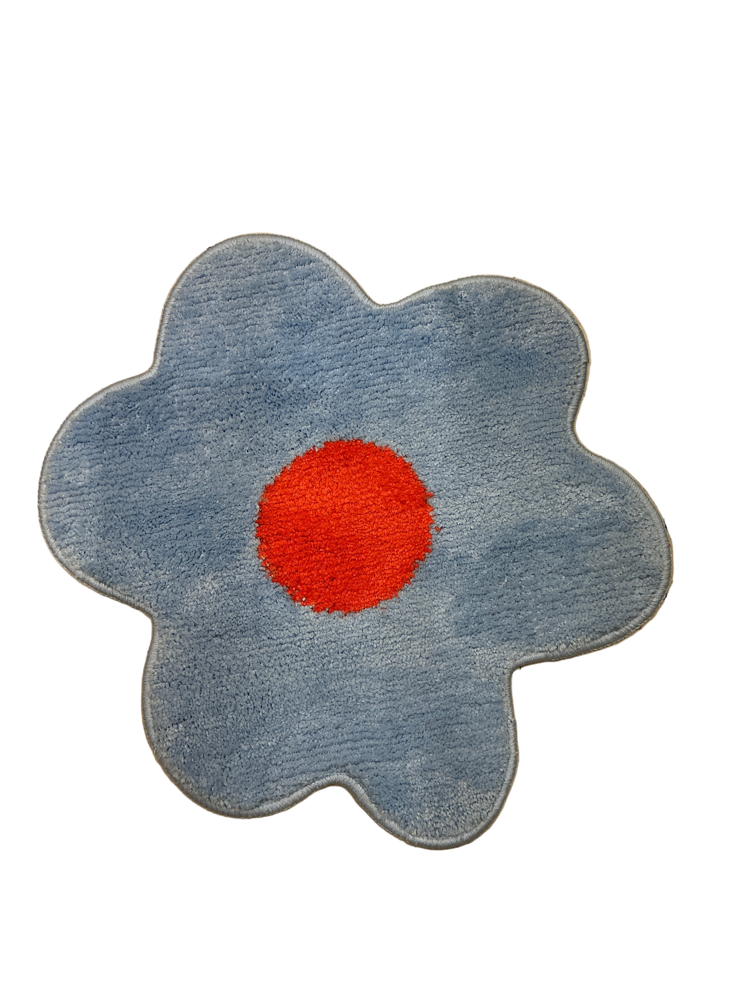 Alfombra de Baño Flor celeste