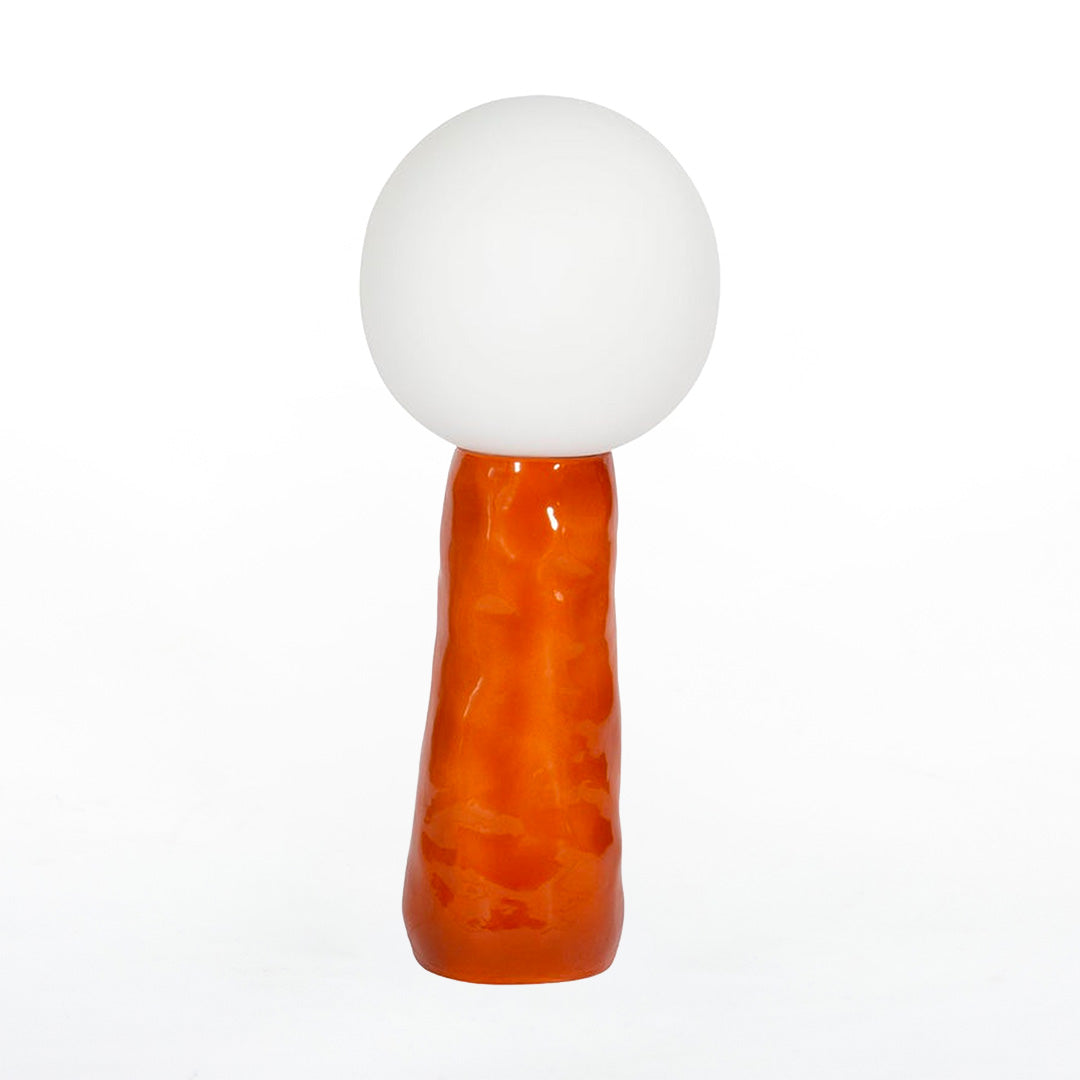 Kokeshi Small Light White Base in Terracotta
