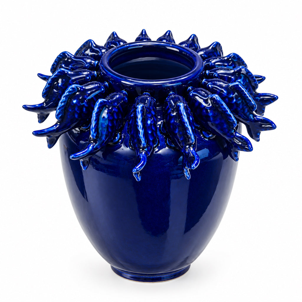 Vase Blue Fishes