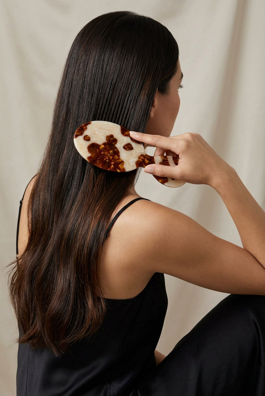 Cowhide Brush Handbag Hero