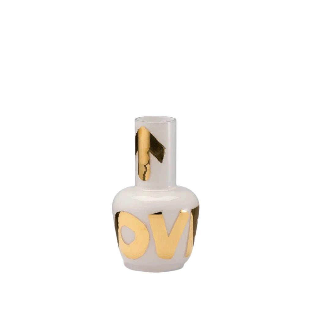 Baby Vase Golden Touch - White