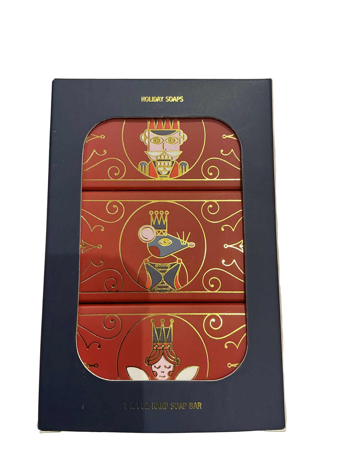 Nutcracker soap set 3x1 oz