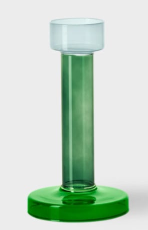 Bole candle holder M blue / green