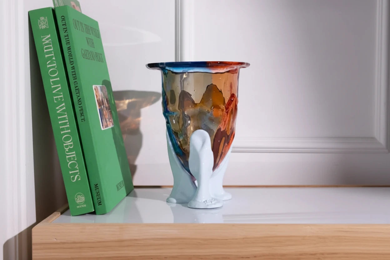 Amazonia Vase M Clear Ruby