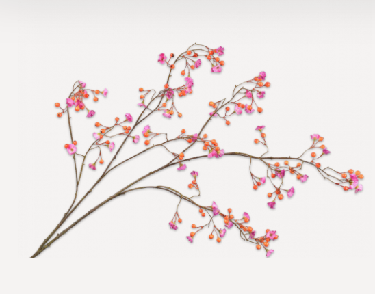 Berry Spray Ora/Lav 125 cm