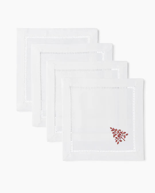 Mod Tree Red Cocktail Napkins