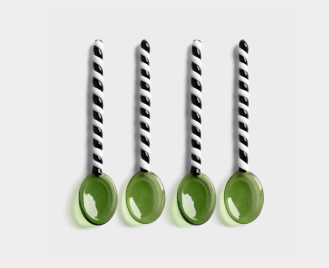 Spoon Duet Green Set of 4
