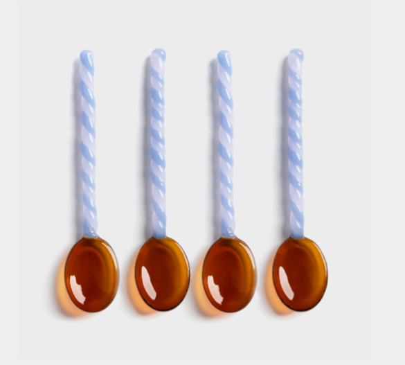 Spoon Duet Amber Set of 4
