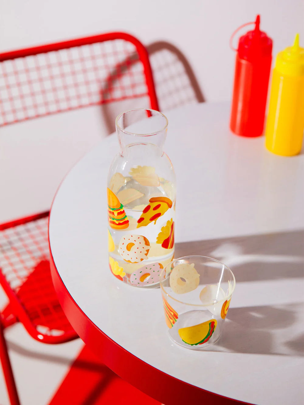 Set De Vaso Y Jarra Fast Food