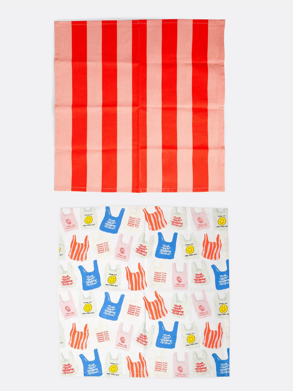 Sets 2 Corner Shop tea towel