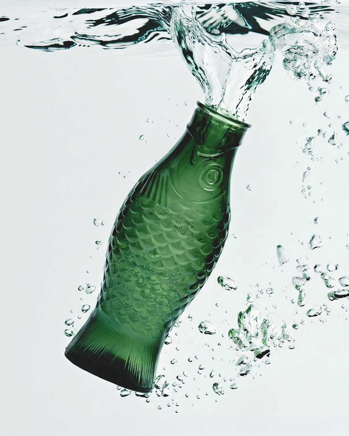 Carafe Dark Green Fish & Fish