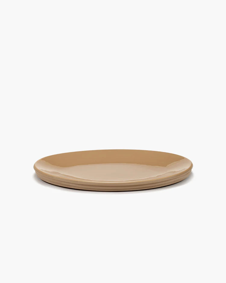 Serving dish oval S Clay Dun