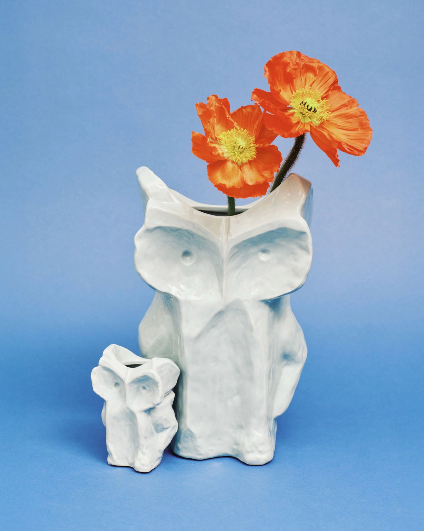 Owl Vase Xs Light Blue After Night