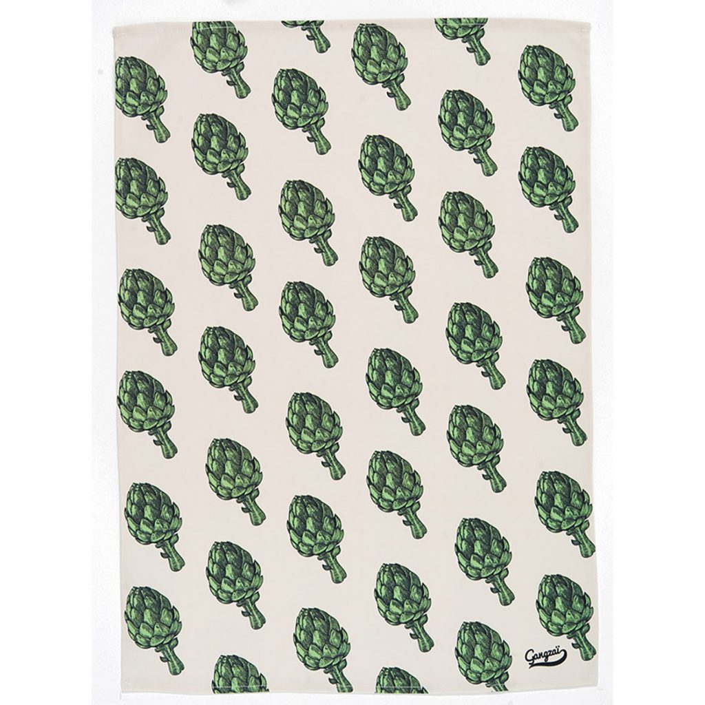 Artichauts tea towel