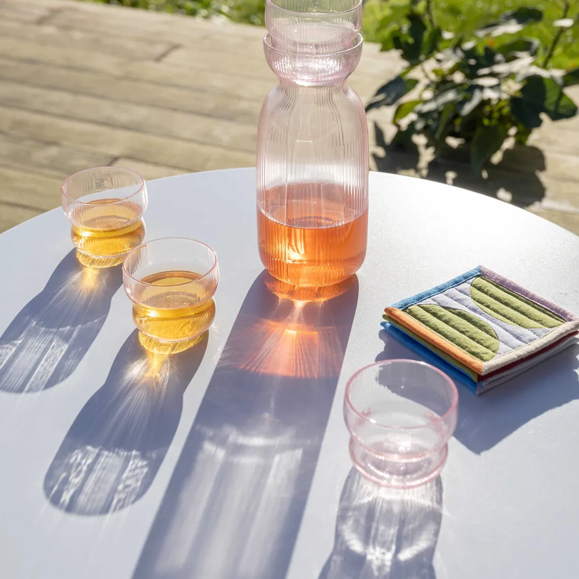 Glass Circus Pink Set of 4