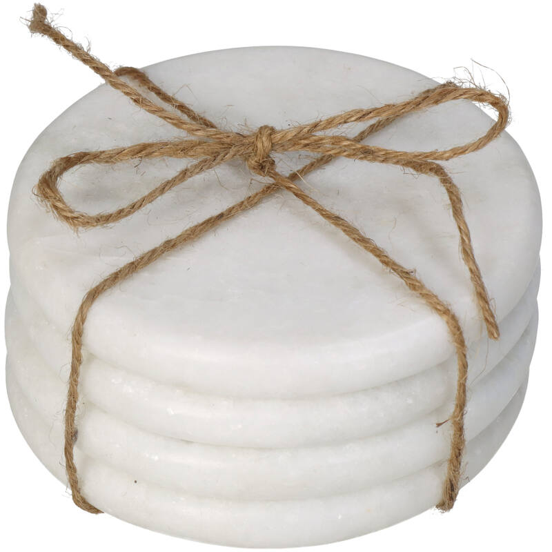 Coaster Round Marble, Set of 4