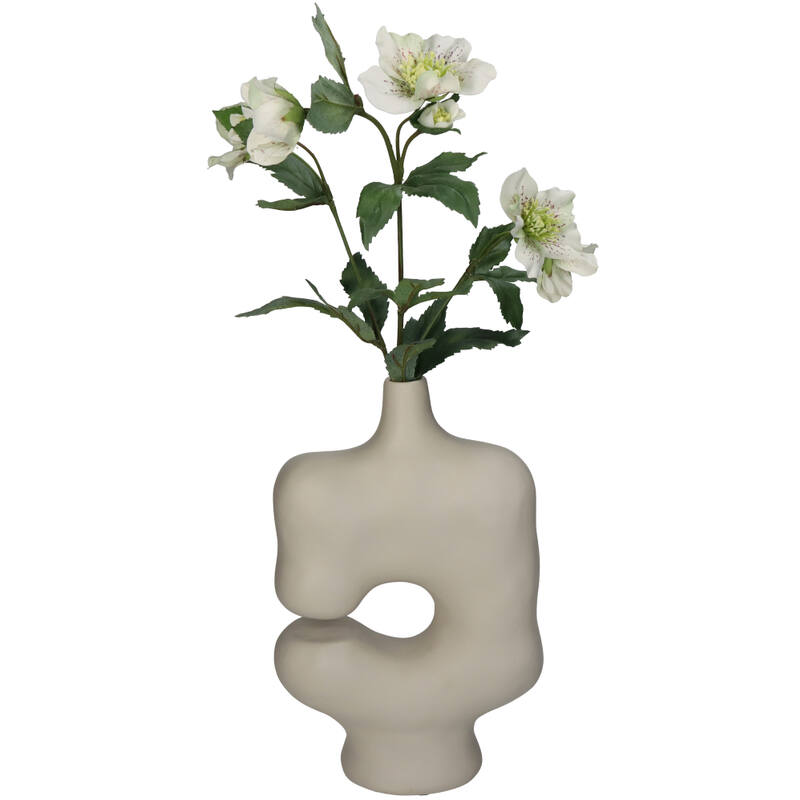 Vase Irregular Ivory tall