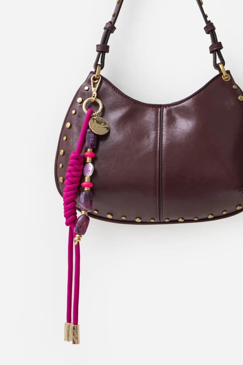 BOBBY FUCHSIA ET PERLES VIOLET
