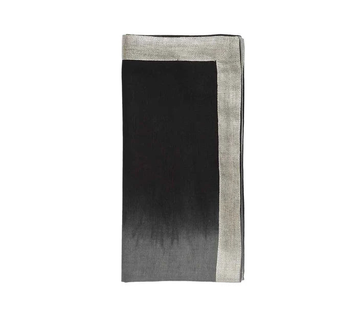 Napkin Dip Dye Black/Grey