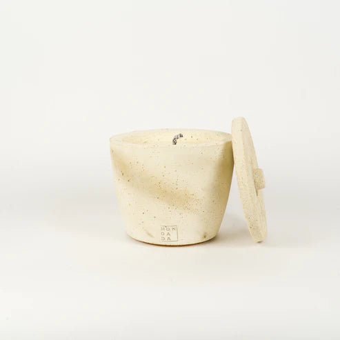 Candle Small Ecru Neutral lid