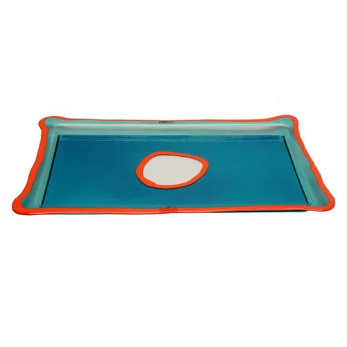 Try Tray Rectangular Emerald Green Matt Orange