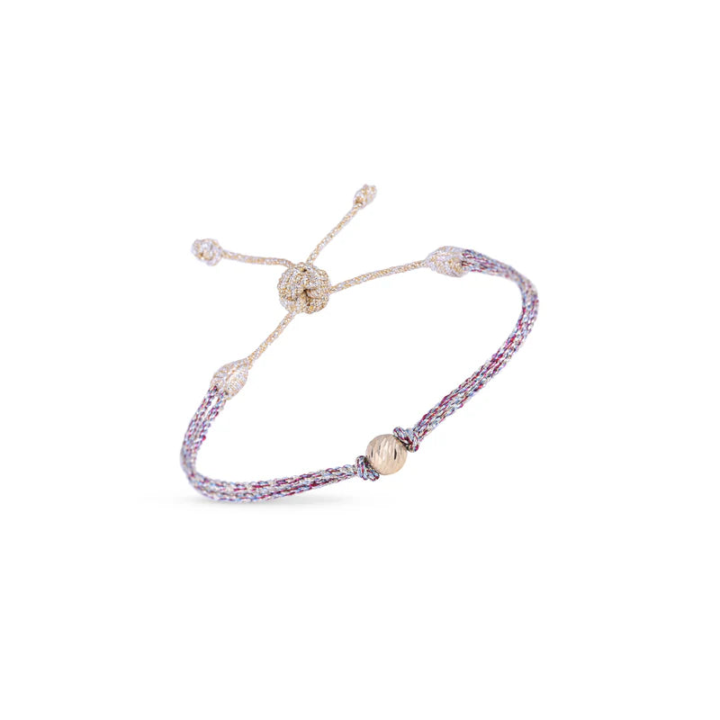 Zina Bracelets (Gold & Silver Shiny Pink)