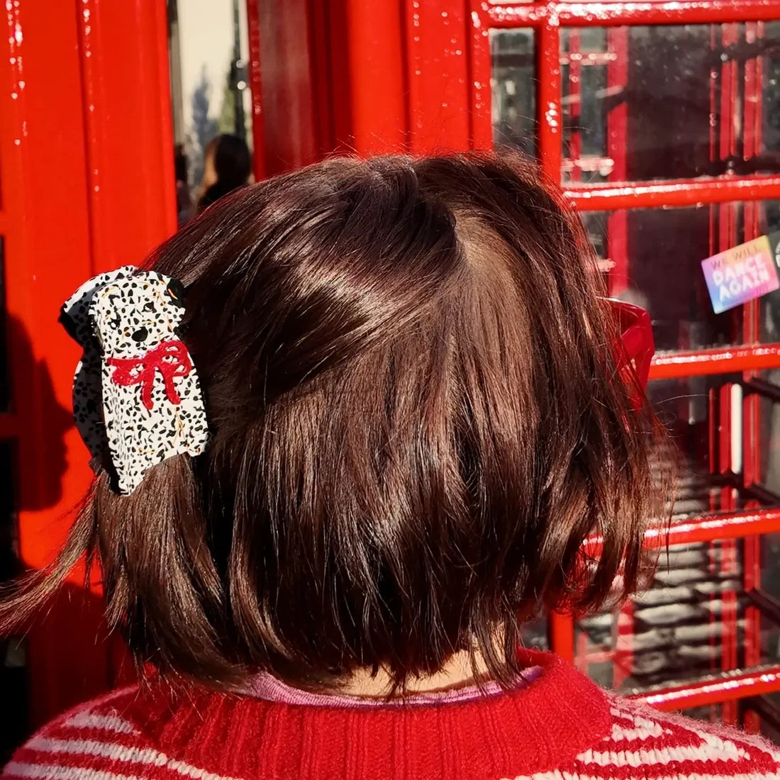 Dalmatian Puppy Dog Claw Hair Clip