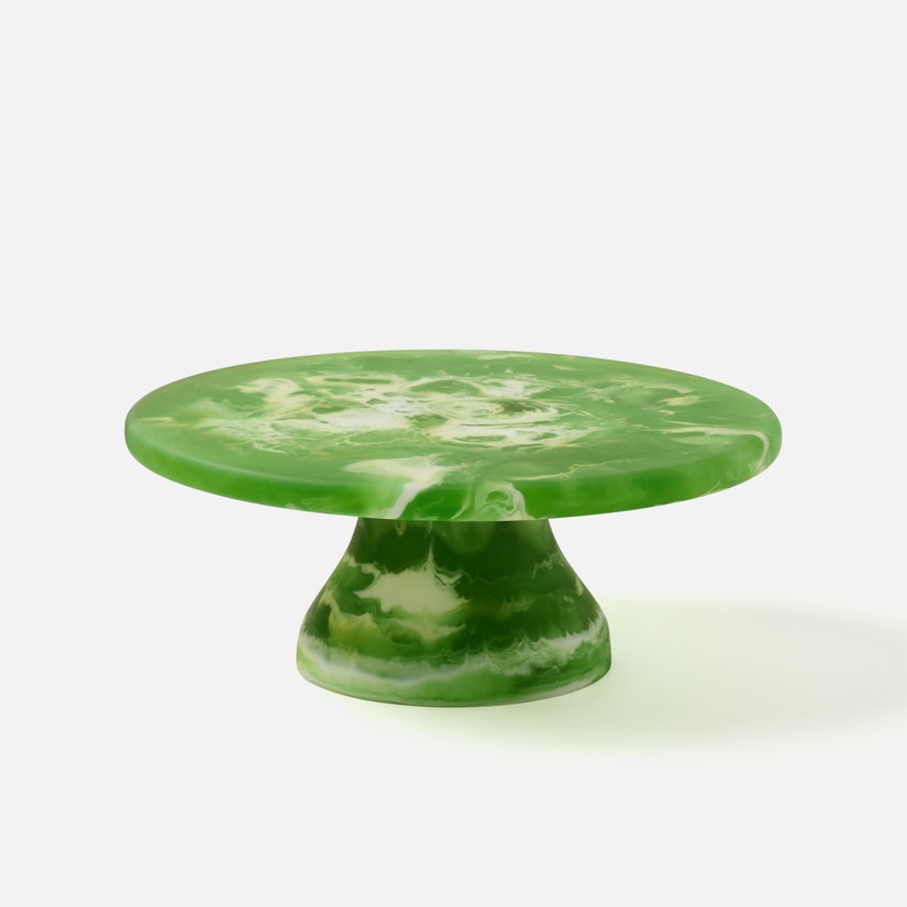 Hugo Swirled Cake Stand Resin Small.