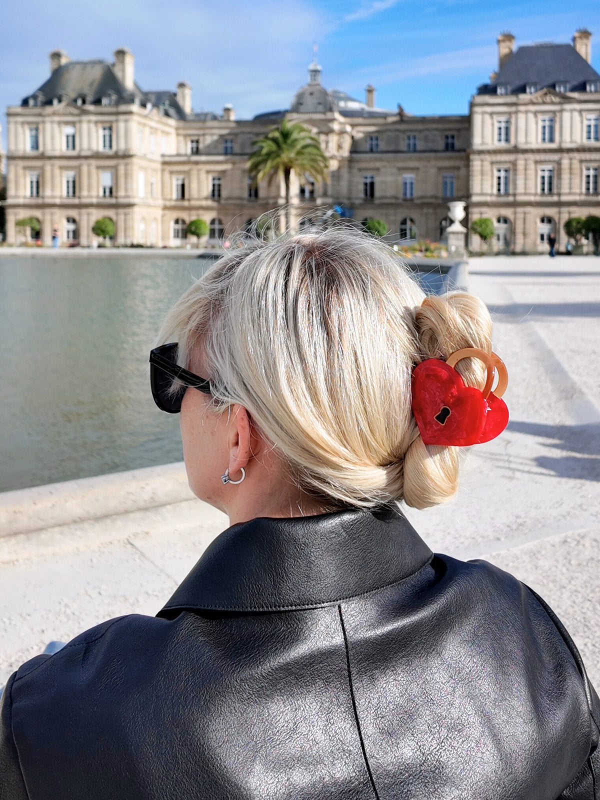 Padlock Heart Hair Claw Clip