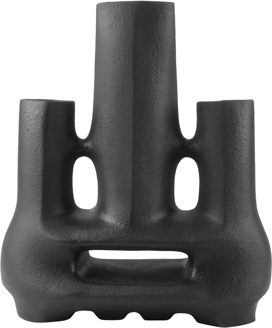 Linked 1 Vase Textured Black