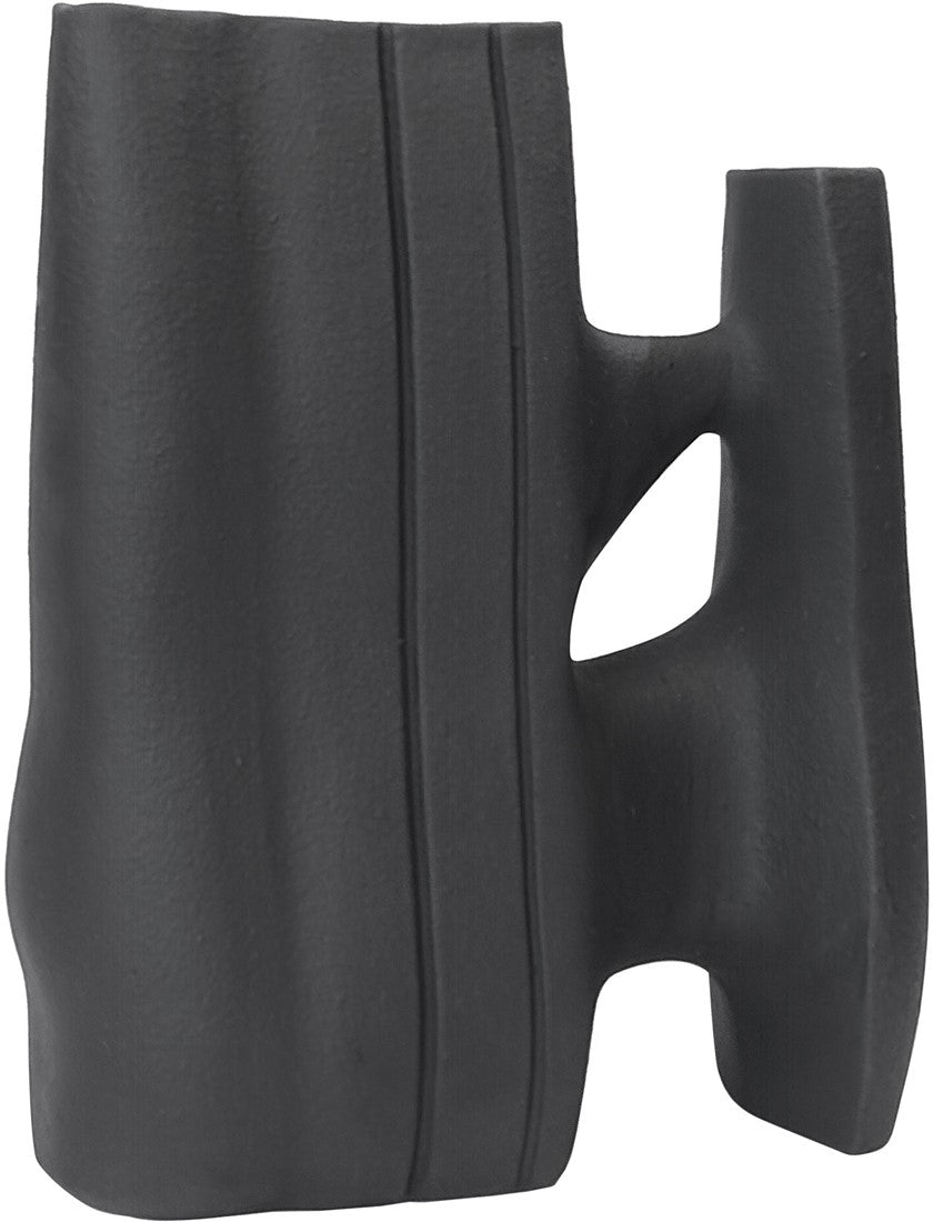 Linked 5 Vase Textured Black