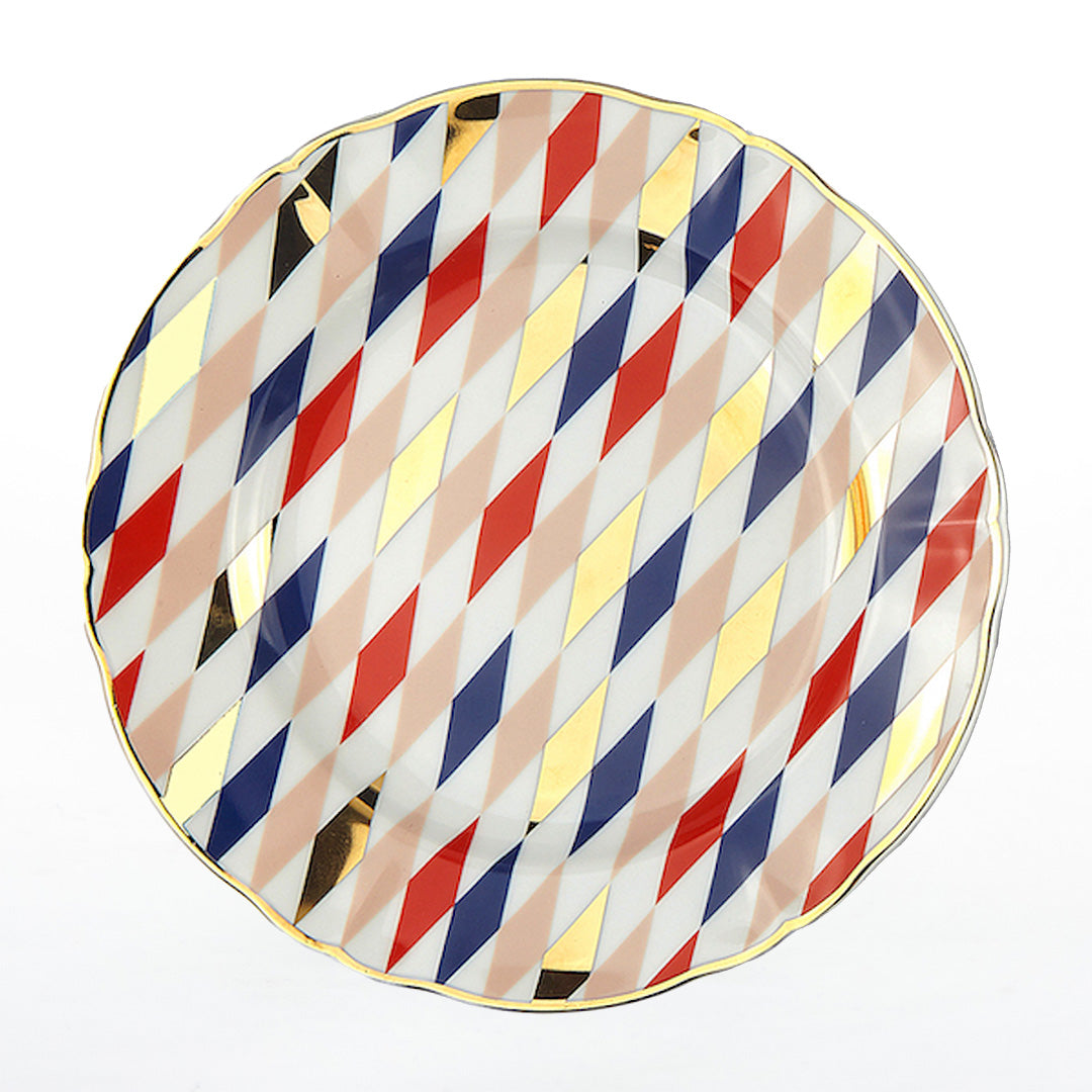 Dessert Plate CM.20 5 Quadri