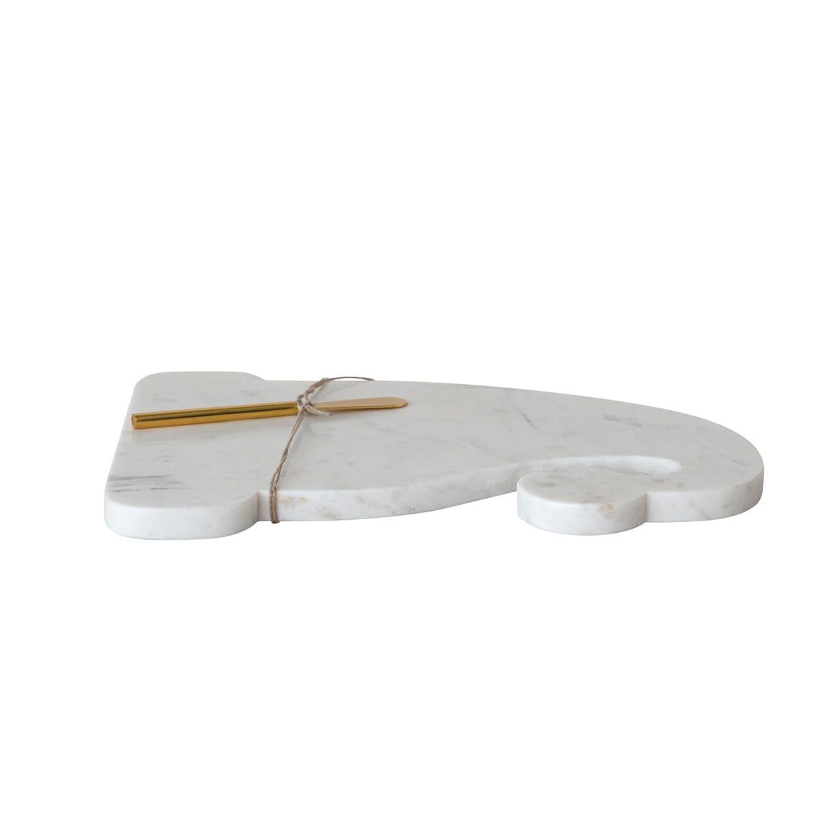 S/2 Marble Santa Hat Shaped Cheese Boar