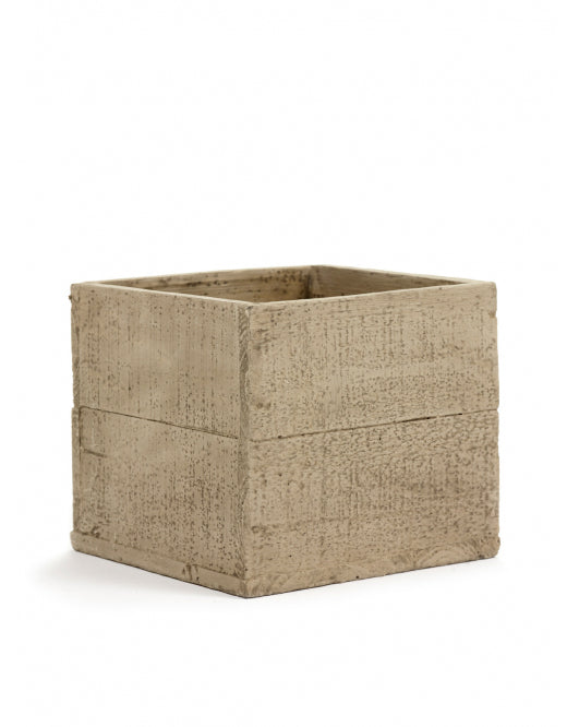 POT M LIGHT BROWN CRATE