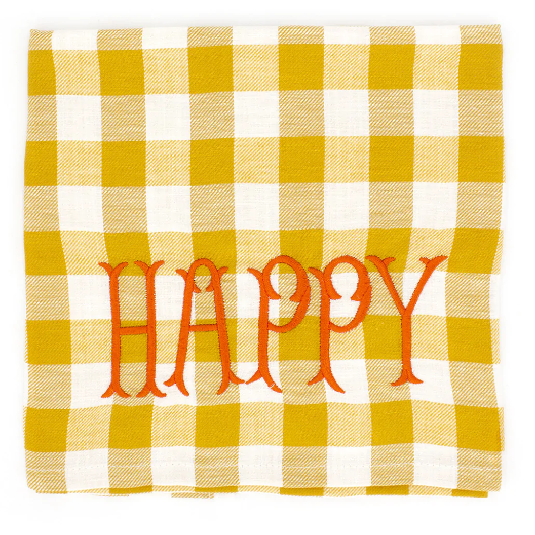 Tea Towel Happy