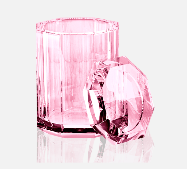 KR BMD KRISTALL Multi-purpose box with lid Pink
