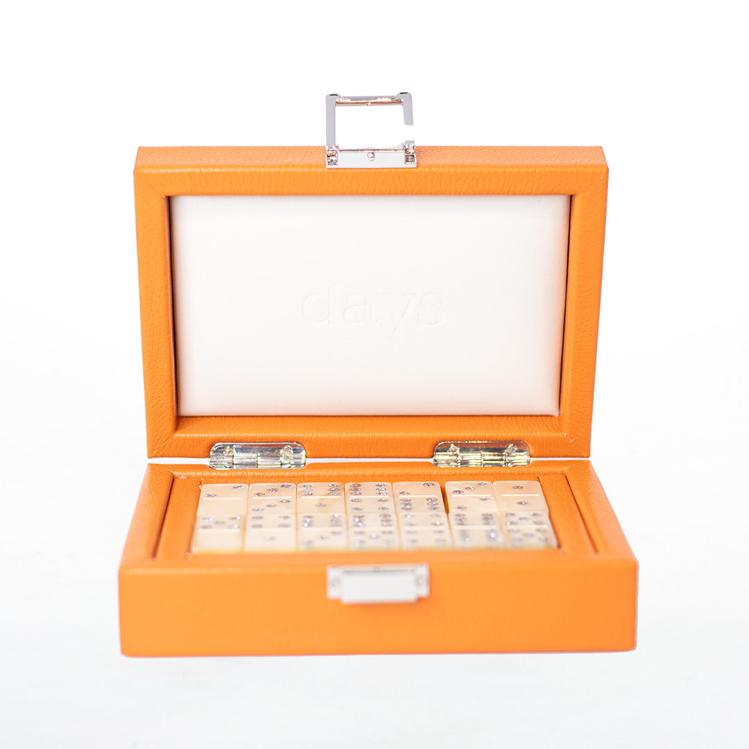Coffret Dominos Nacre Buffle