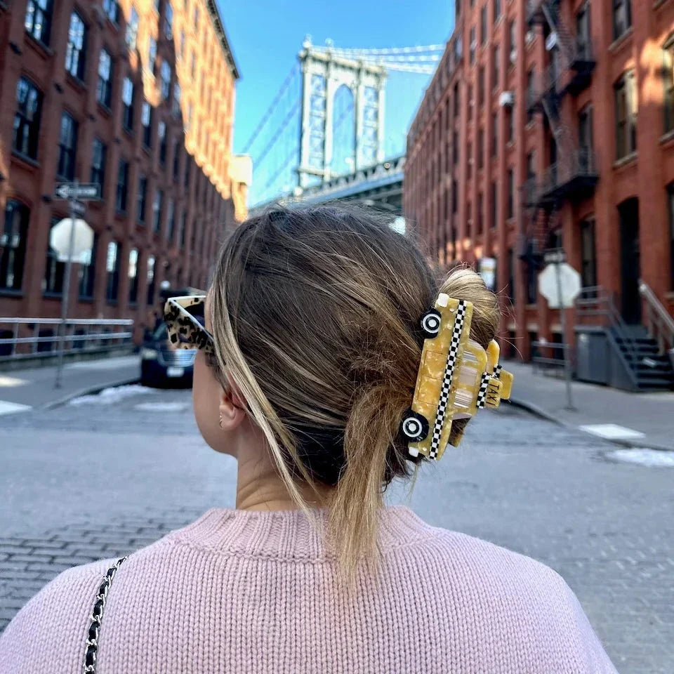 Yellow Taxi Cab Claw Hair Clip