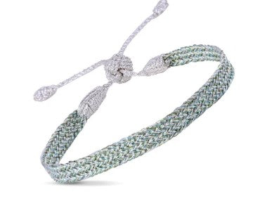 Ania n°1 Bracelet (Silver Apple Green)