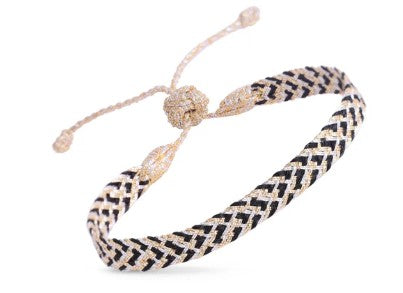 Ania n°2 Bracelet (Gold & Silver Ebony