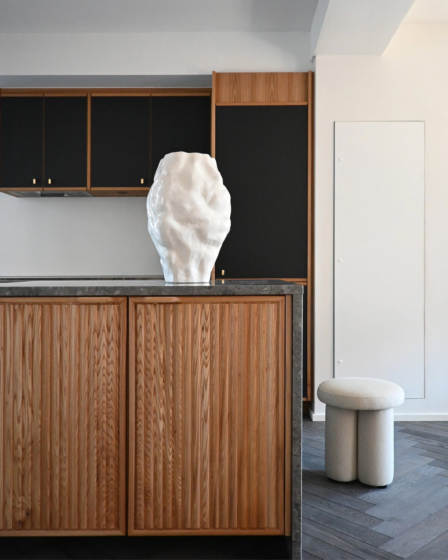 Katachi Vase, Big - High Glaze Birch