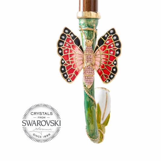 Umbrella butterfly swarovski