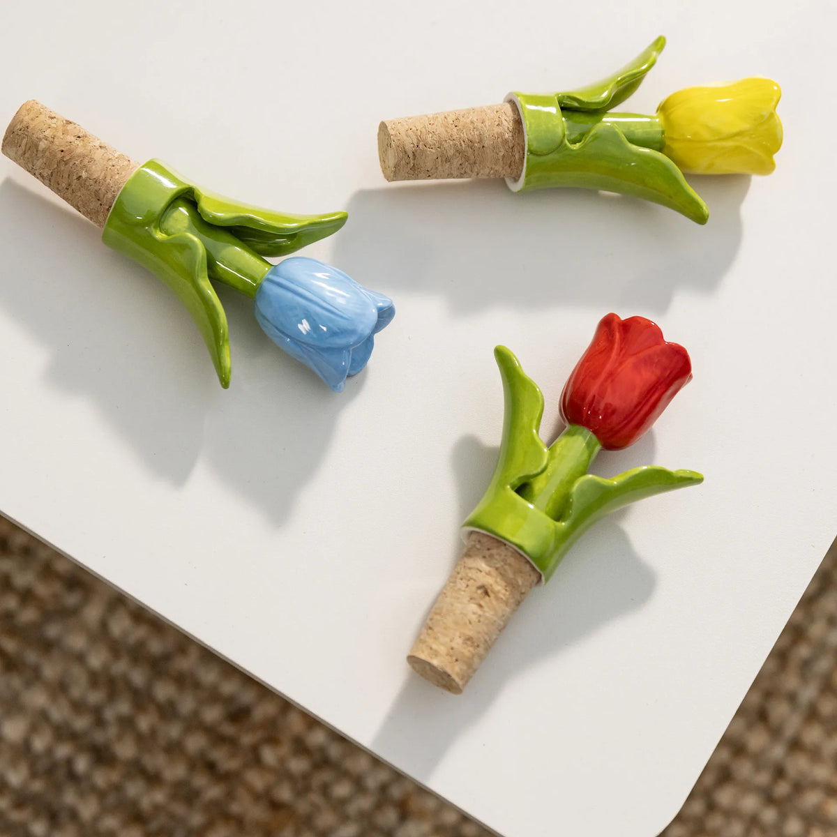 Backorder - Bottle stopper tulip yellow