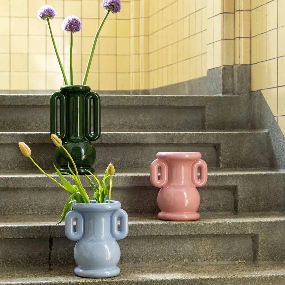 Vase amfora pink
