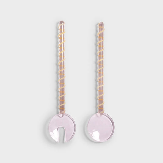 Salad server sling pink